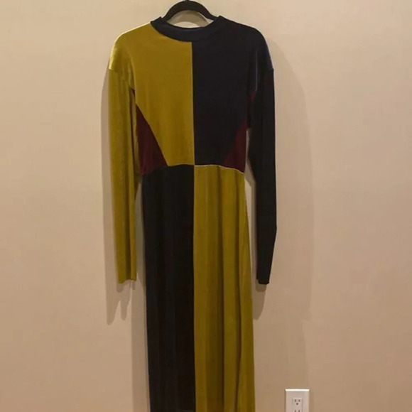 Zara velvet Mid length Cocktail dress - Picture 6 of 8